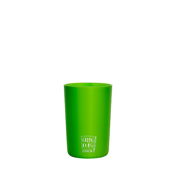 Copos Ecológico 200ml - Green Cups® Cana de Açúcar Verde (Copo Para personalizar)