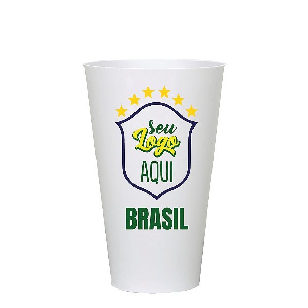 Copo Big Drink 500 ml Amarelo - Copa do Mundo Personalizável com o seu logo