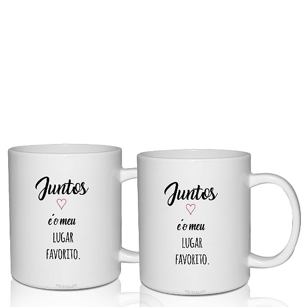Kit 2 Canecas Namorados - Personalizada como desejar