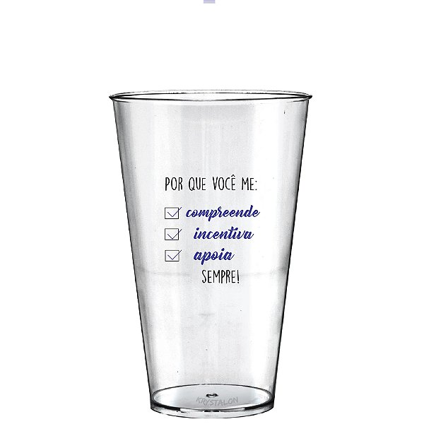 Copo Big Drink 550ml - Dias dos Namorados -  Por que Você me..
