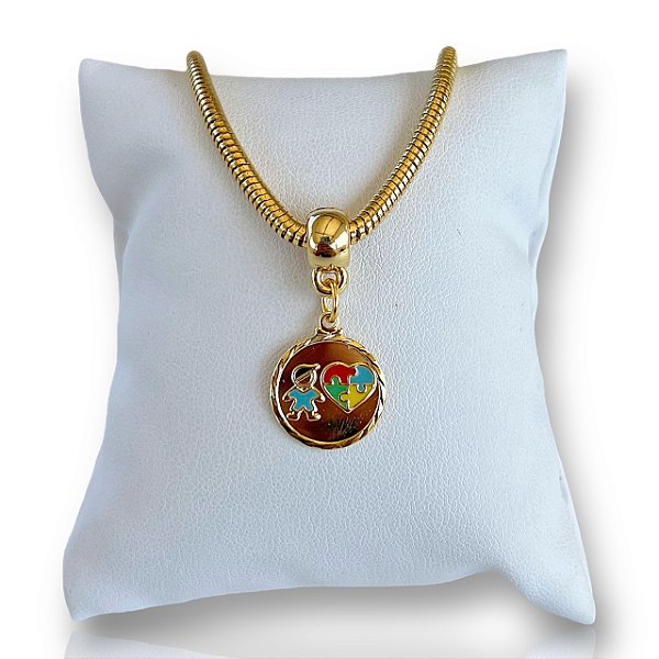 Pulseira Folheada Ouro 18k Espectro Autista