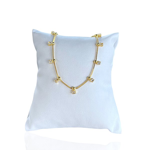 Pulseira Folheada Ouro 18k Pontos de Luz