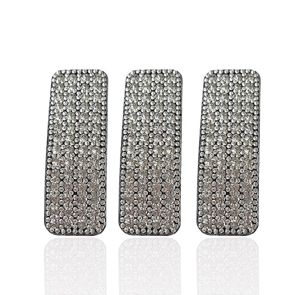 Presilha Tic Tac Quadrada Strass