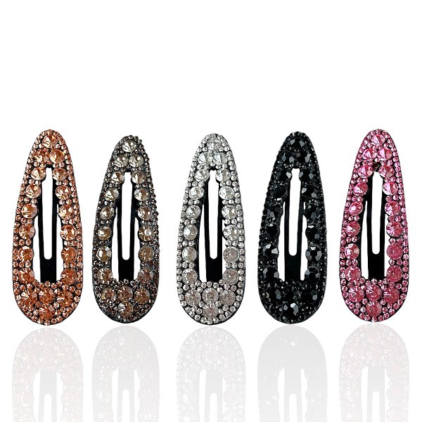Presilha Tic Tac Gota Vazada Strass