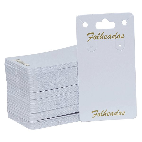 Cartela Tag Colar Folheado - 200 unidades