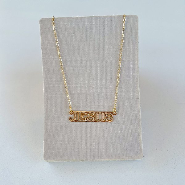 Colar Jesus Folheado Ouro 18k / Prata 925