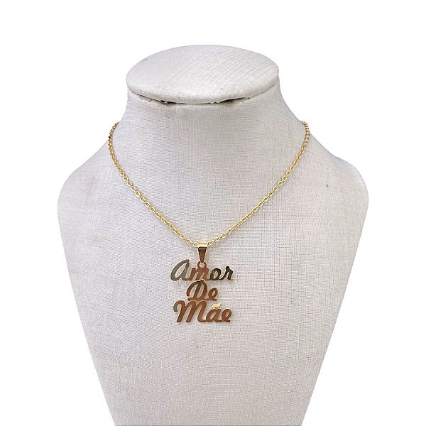 Colar Folheado Ouro 18k Amor de Mãe