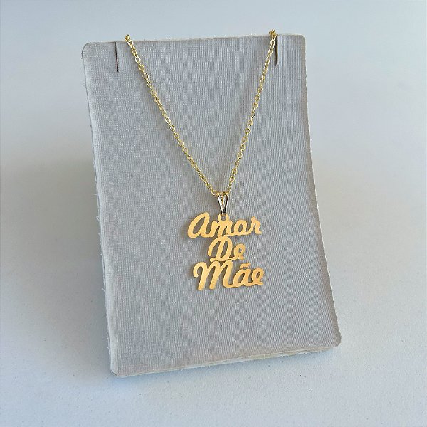 Colar Folheado Ouro 18k Amor de Mãe