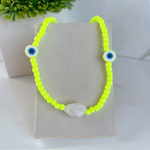 Choker Miçangas Bijuteria Sereismo