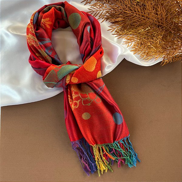 Lenço Cachecol Estampado