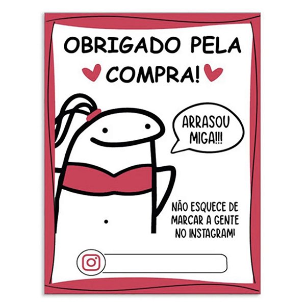 Cartão Agradecimento 50 und