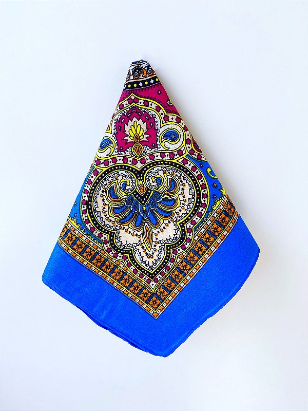 Bandana Estampada Azul Bic