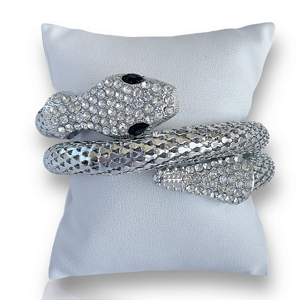 Pulseira Serpente Malha Folheada