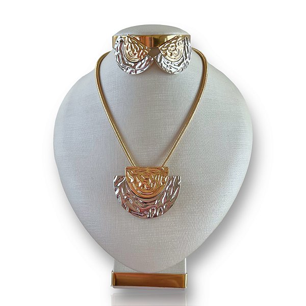 Conjunto Bijuteria Dois Banhos Orgânico