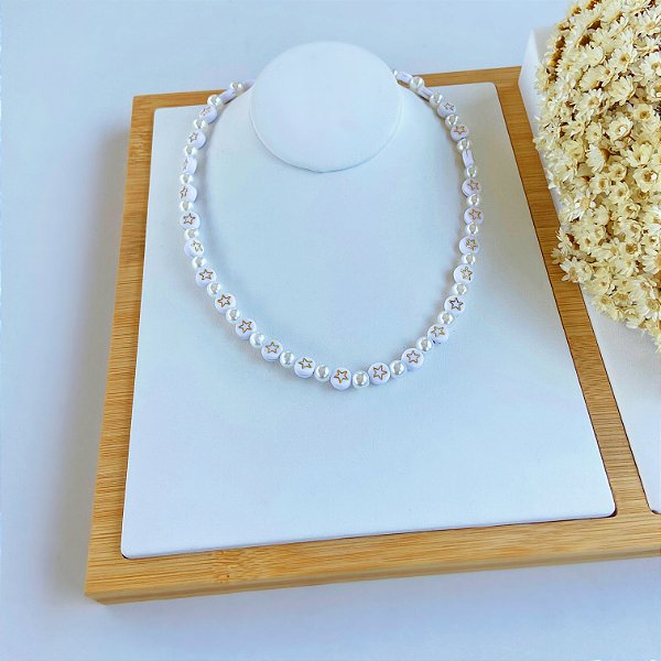 Choker Miçangas Bijuteria