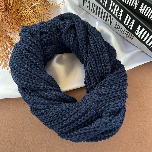 Gola Tricô Azul Marinho