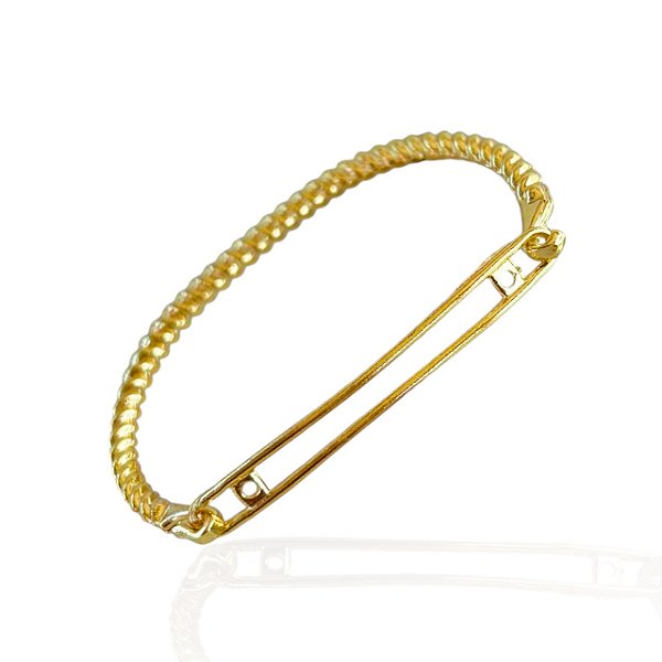 Bracelete Folheado Ouro 18k Passante