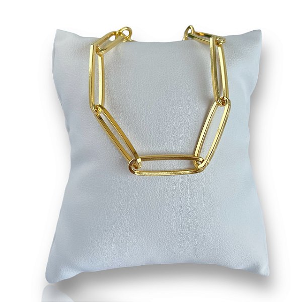 Pulseira Folheada Ouro 18k Correntaria Elos