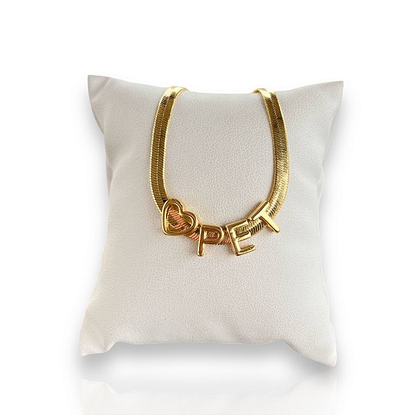 Pulseira Folheada Ouro 18k e Prata 925 Fita Laminada Pet
