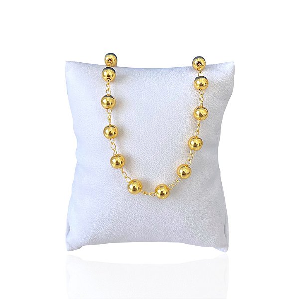 Pulseira Folheada Ouro 18k e Prata 925 Bolinhas