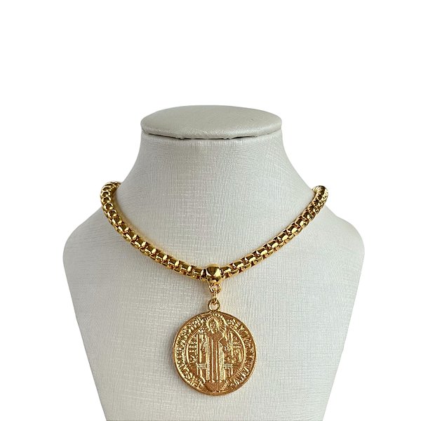 Colar Folheado Ouro 18k Correntaria São Bento