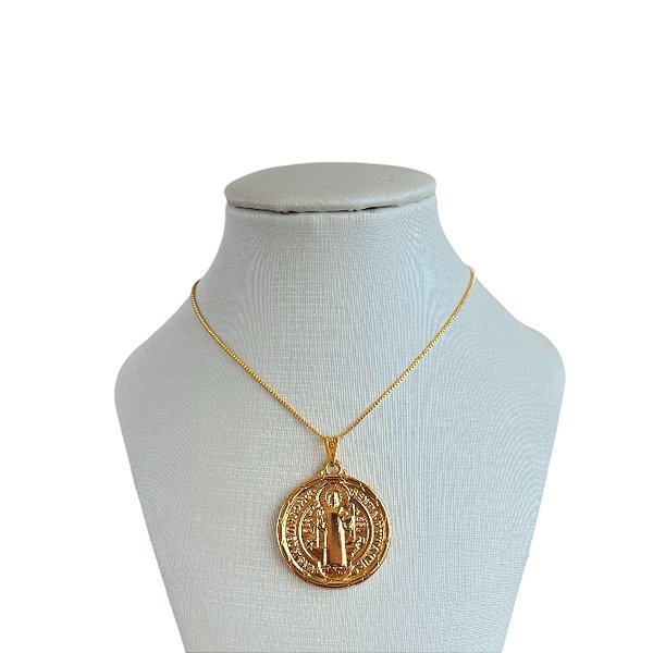 Colar Folheado Ouro 18k São Bento