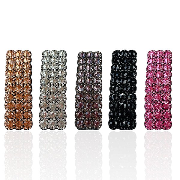 Presilha Tic Tac Quadrada  Strass