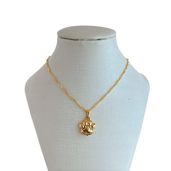 Colar Folheado Ouro 18k e Prata 925 Patinha