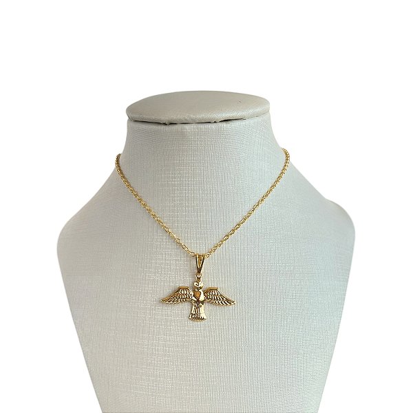 Colar Folheado Ouro 18k Espírito Santo