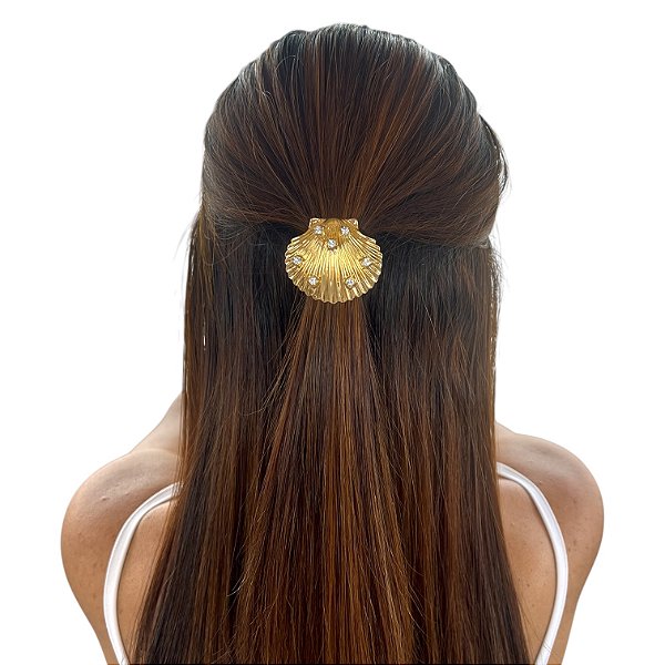 Xuxinha para Cabelo Metal Concha