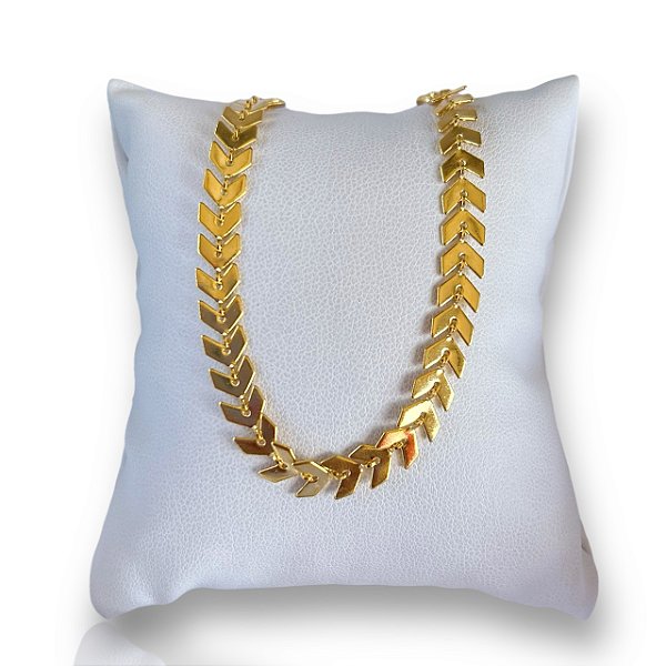 Pulseira Folheada Ouro 18k e Prata 925 Escamas