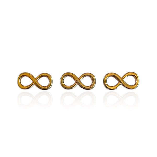 Pingente Folheado Ouro 18k Infinito Passante