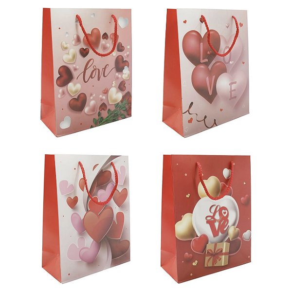 Sacola Presente M Love com 12 und Sortidas
