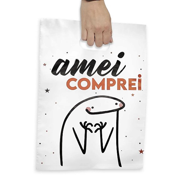 Sacola Plástica Flork M 50 und Amei Comprei