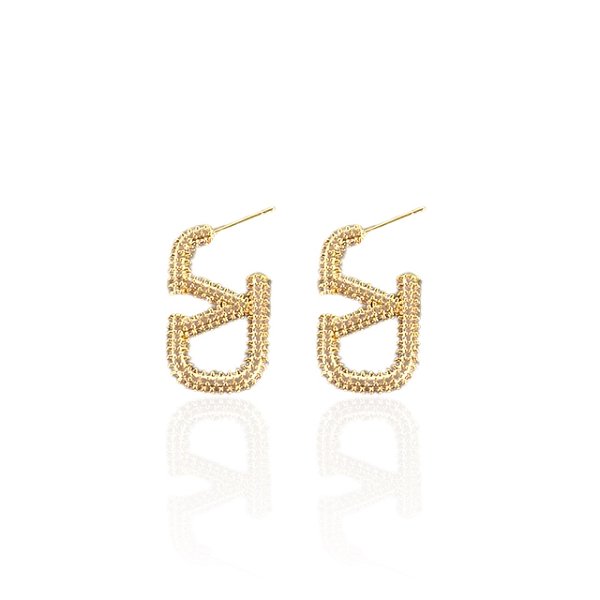 Brinco Folheado Ouro 18k e Prata 925 Inspired Cravejado