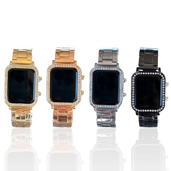 Relógio Aço Feminino Digital