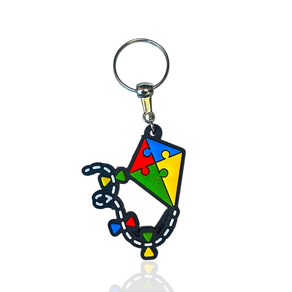 Chaveiro Emborrachado Autista Pipa