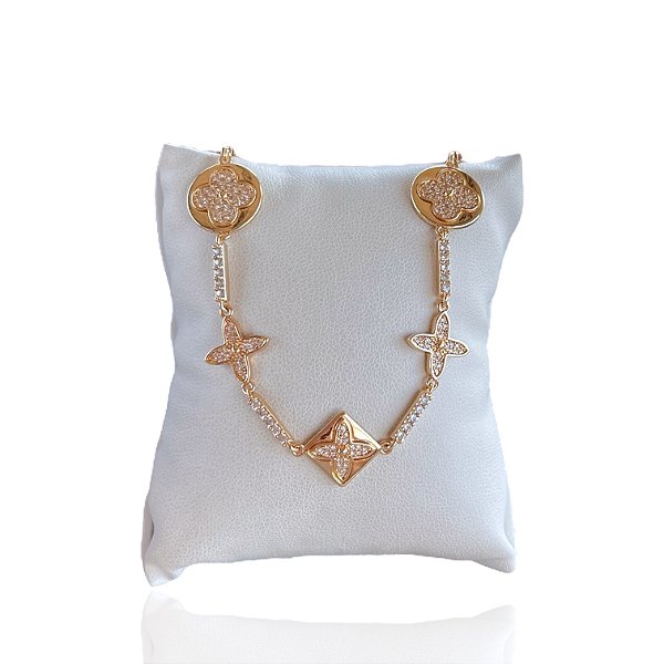 Pulseira Folheada Ouro 18k e Prata 925 Inspired Cravajado
