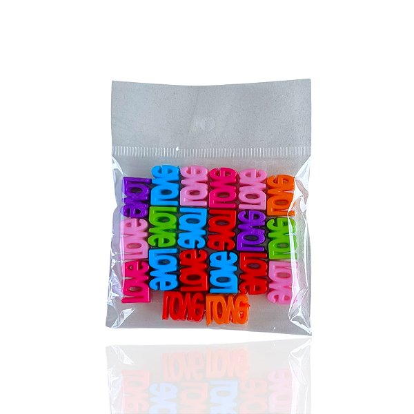 kit 20 Pingentes Passante Love