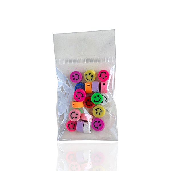 Kit 20 Pingentes Passante Smile  Emborrachado