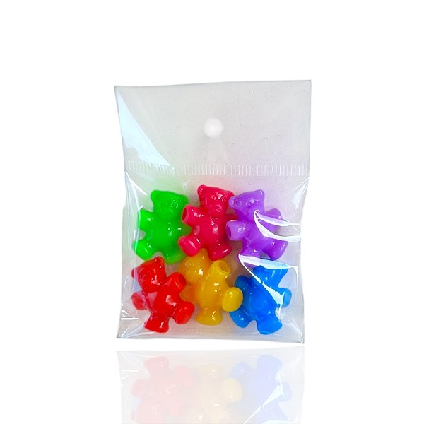 Kit 6 Pingentes Passante Urso