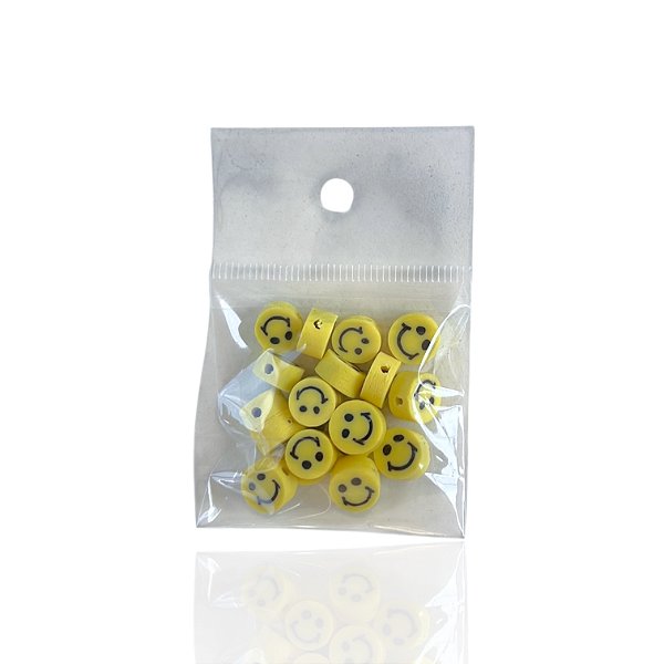 Kit 20 Pingentes Passante Smile Emborrachado