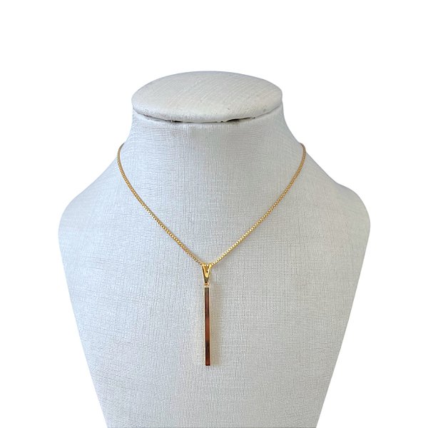 Colar Folheado Ouro 18k Palito