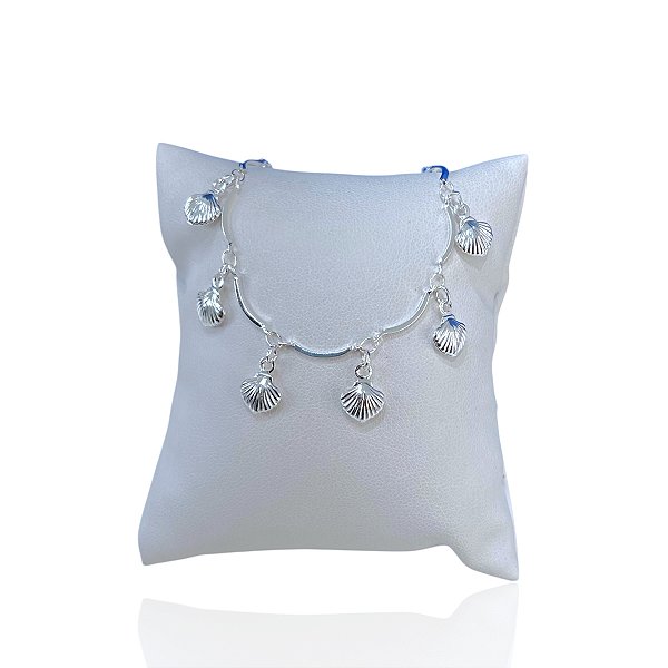 Pulseira Folheada Prata 925 Conchas