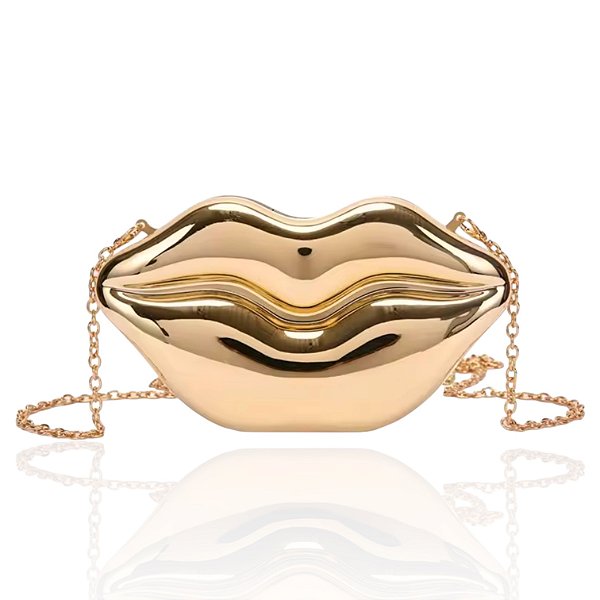 Bolsa Clutch Dourado e Prata Inspired Boca
