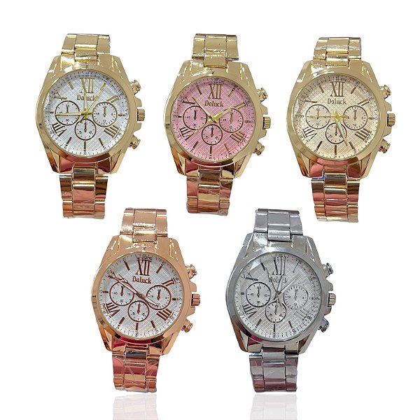 Relógio Aço Feminino Inspired