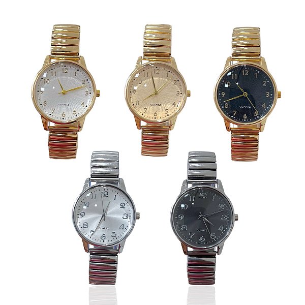 Relógio Aço Feminino Redondo