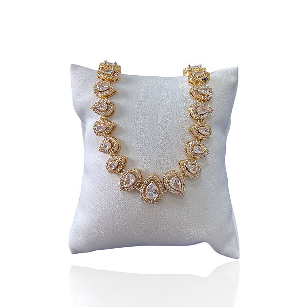 Pulseira Folheada Ouro 18k e Prata 925 Mini Gotas Inspired Cravajada