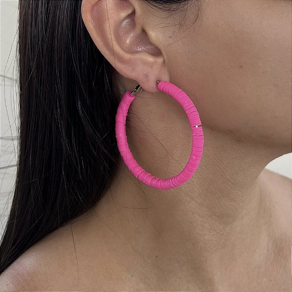 Brinco Argola Discos Bijuteria