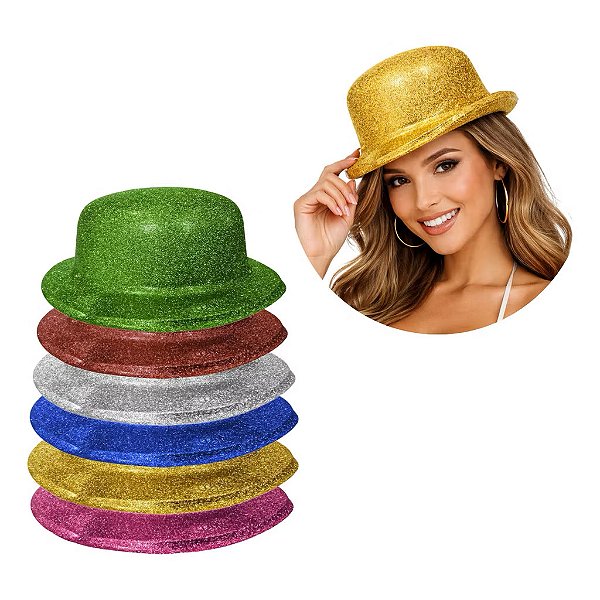 Chapéu Glitter Brasil